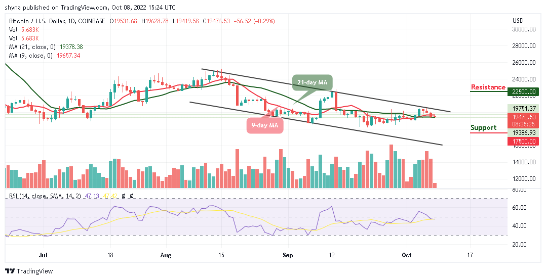 Bitcoin Price Prediction for Today, October 8: BTC/USD Retreats After Touching $19,628